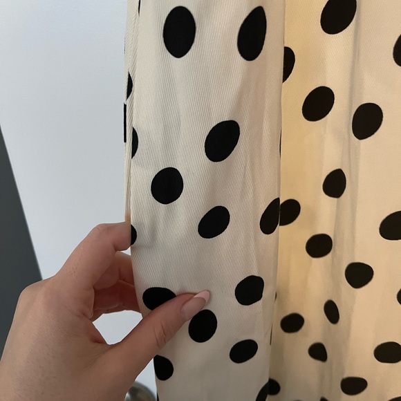 New with tags Zara dress.  White with black polka dots. Size Xs - Picture 12 of 13